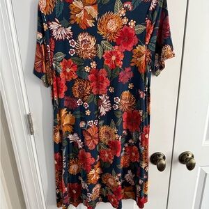 LOFT Multicolor Floral Dress